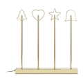 Markslöjd 705254 - Chandelier de Noël GINGER 4xE5/0,8W/230/12V laiton
