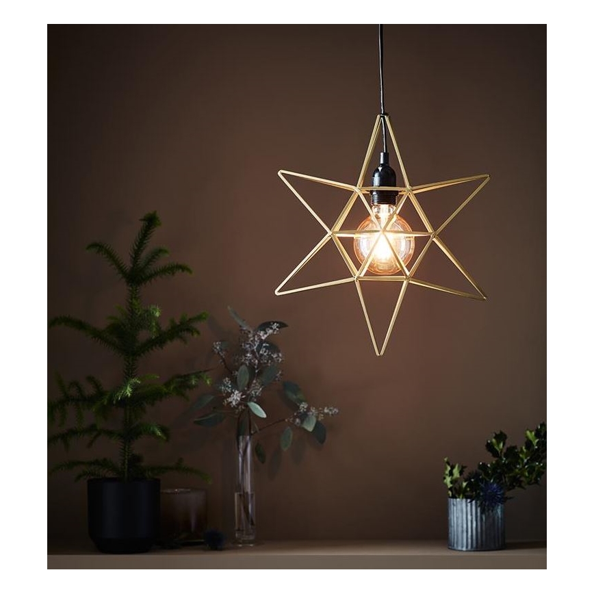 Markslöjd 705298 - Kerstversiering CONTOUR 1xE27/40W/230V goud