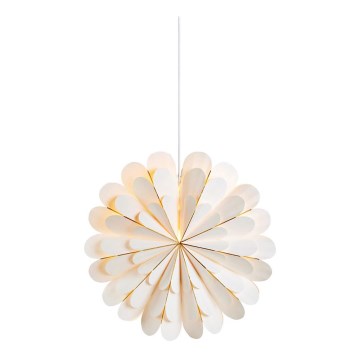 Markslöjd 705306 - Décoration de Noël MARIGOLD 1xE14/25W/230V 45 cm blanc