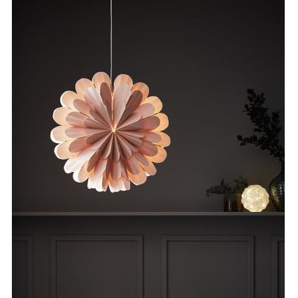 Markslöjd 705307 - Décoration de Noël MARIGOLD 1xE14/25W/230V 60 cm rose