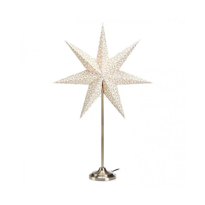 Markslöjd 705310 - Décoration de Noël BAROQUE 1xE14/25W/230V 65 cm blanc/chrome mat