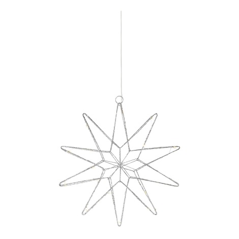 Markslöjd 705750 - Décoration de Noël LED GLEAM LED/0,6W/3xAA argent