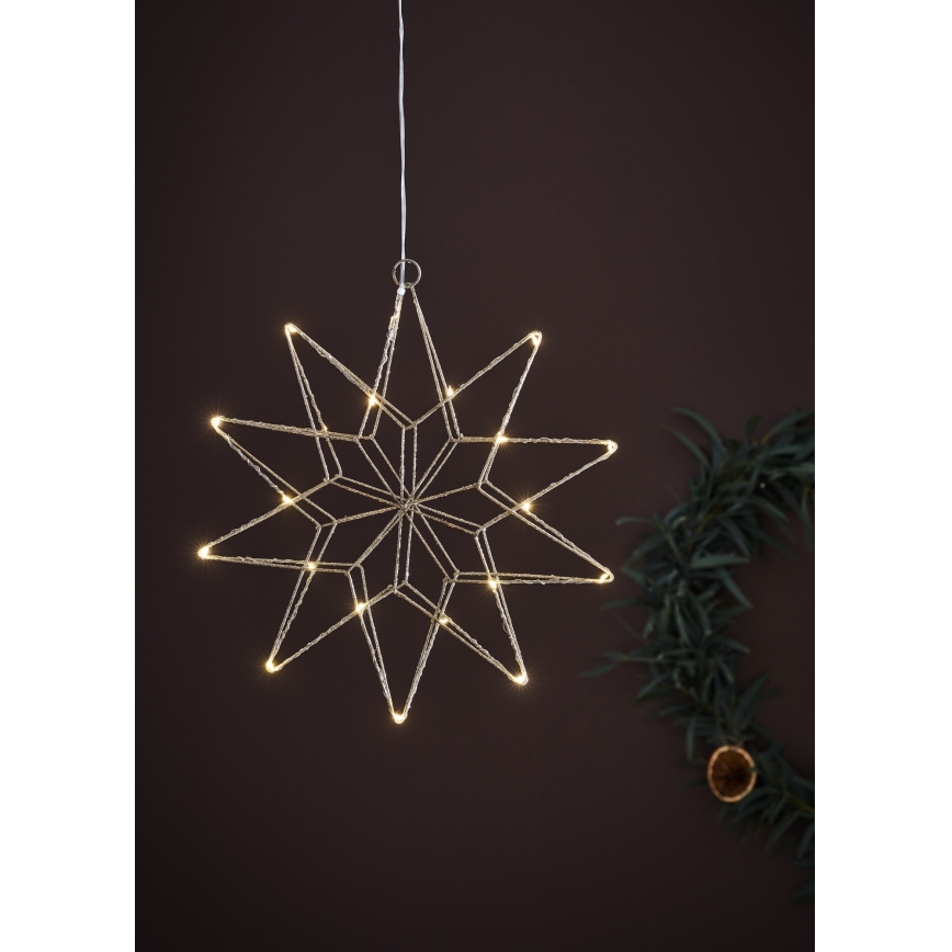 Markslöjd 705750 - Décoration de Noël LED GLEAM LED/0,6W/3xAA argent