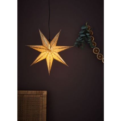 Markslöjd 705791 - Décoration de noël GLITTER 1xE14/25W/230V d. 45 cm doré