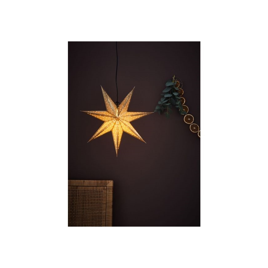 Markslöjd 705791 - Décoration de noël GLITTER 1xE14/25W/230V d. 45 cm doré