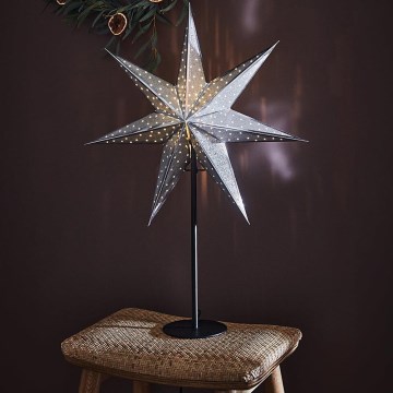 Markslöjd 705794 - Décoration de noël GLITTER 1xE14/25W/230V 65 cm noir/argenté