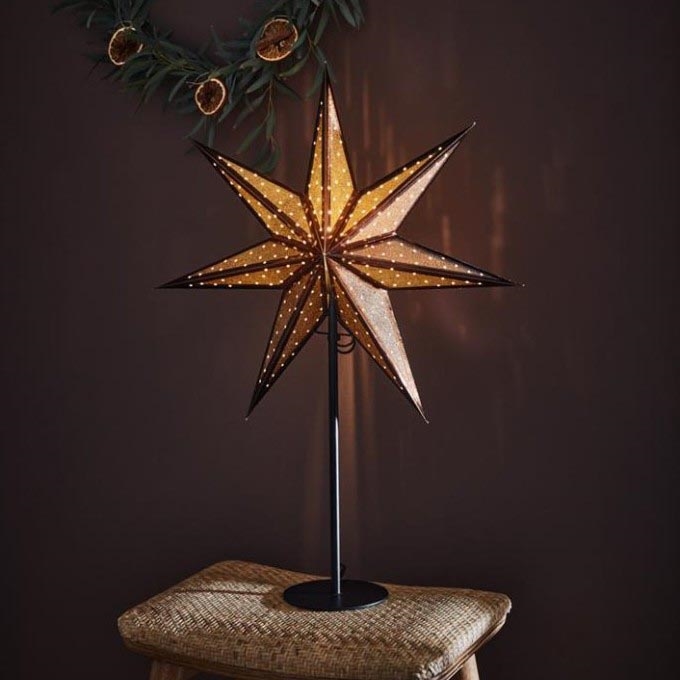 Markslöjd 705796 - Décoration de noël GLITTER 1xE14/25W/230V 65 cm bronze/noir