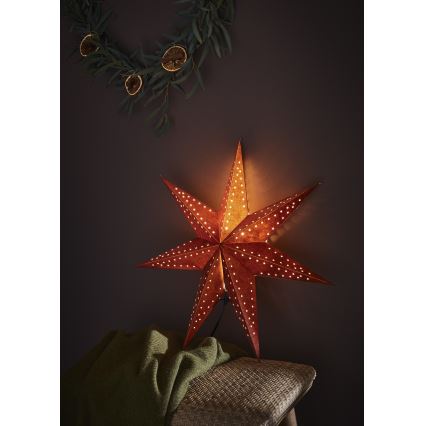 Markslöjd 705807 - Kerstdecoratie EMBLA 1xE14/6W/230V Ø 45 cm rood