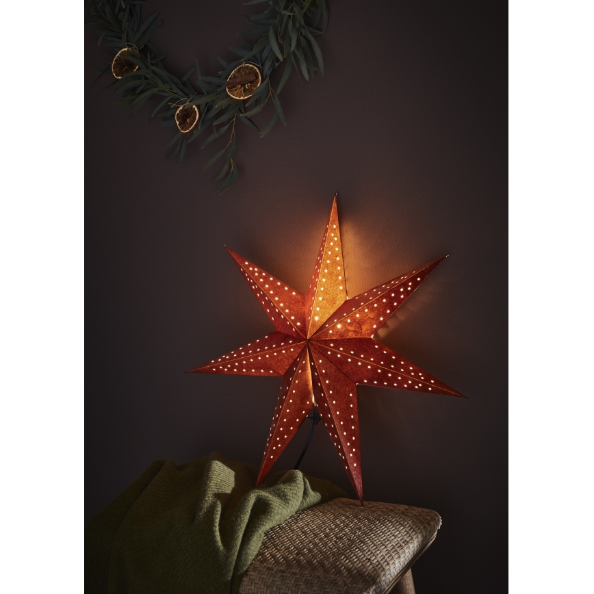 Markslöjd 705807 - Kerstdecoratie EMBLA 1xE14/6W/230V Ø 45 cm rood