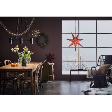 Markslöjd 705808 - Kerstdecoratie EMBLA 1xE14/25W/230V Ø 75 cm bruin