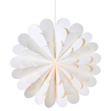 Markslöjd 705945 - Décoration de noël MARAVILLA 1xE14/25W/230V d. 60 cm blanche