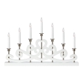 Markslöjd 705965 - Bougeoir de Noël NIGHTFALL 7xE10/3W/230V blanc