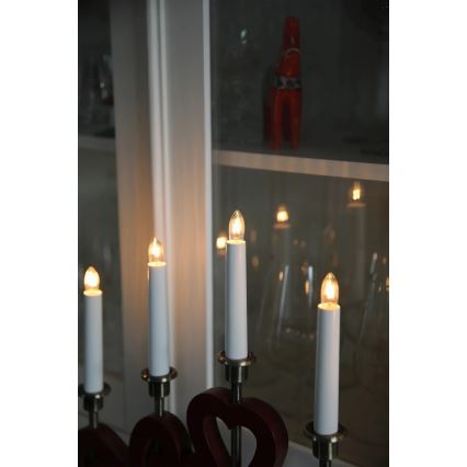Markslöjd 706211 - Chandelier de Noël ENEBY 5xE10/3W/230V rouge/laiton
