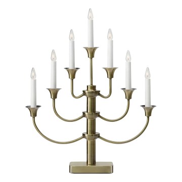 Markslöjd 706282 - Chandelier de Noël GYLLING 7xE10/3W/230V laiton