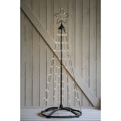 Markslöjd 706328 - LED buiten kerstdecoratie ABETO 90xLED/2,7W/230V 1,2m IP44 zwart