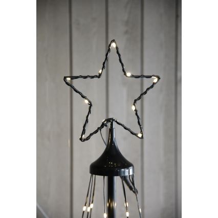 Markslöjd 706328 - LED buiten kerstdecoratie ABETO 90xLED/2,7W/230V 1,2m IP44 zwart