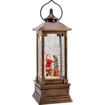 Markslöjd 706445 - LED-kerstdecoratie NOEL LED/0,5W/3xAA lantaarn brons