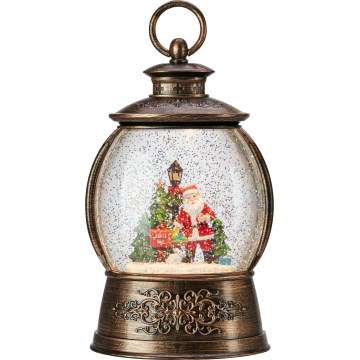 Markslöjd 706451 - Décoration de Noël LED RUDOLPH LED/0,5W/3xAA lanterne bronze