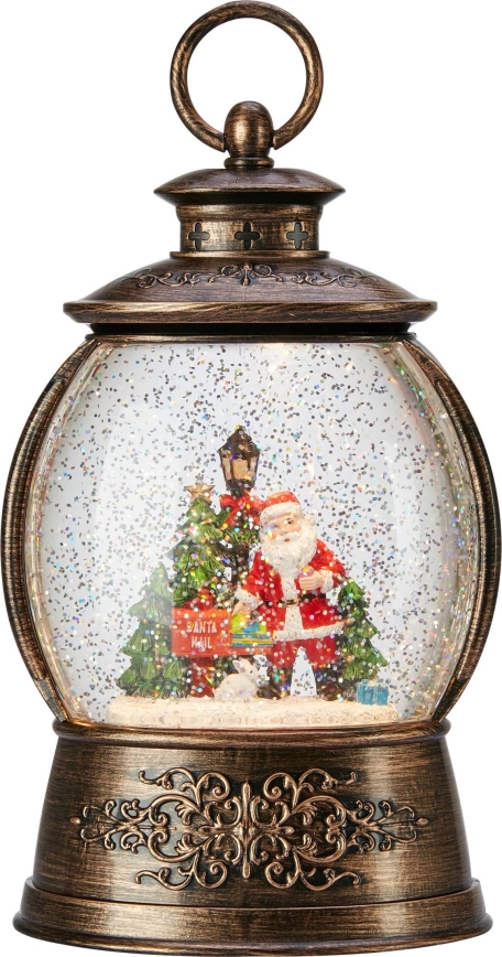 Markslöjd 706451 - Décoration de Noël LED RUDOLPH LED/0,5W/3xAA lanterne bronze