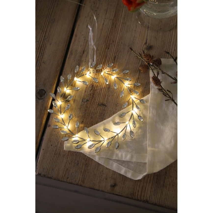 Markslöjd 706557 - LED kerstdecoratie ARIA LED/3,12W/2xAA zilver