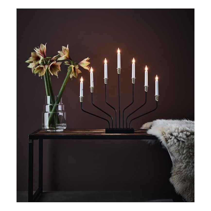 Markslöjd - Kerstkandelaar BROSA XL 7x E10 / 3W / 230V