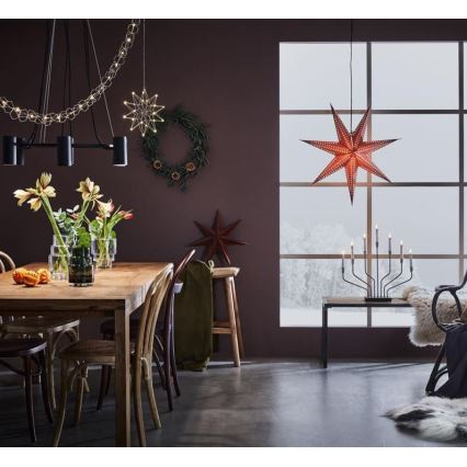 Markslöjd - Kerstkandelaar BROSA XL 7x E10 / 3W / 230V