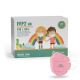 Mask One - Roze ademhalingsmasker voor kinderen FFP2 NR - CE 0370 - 1stuk