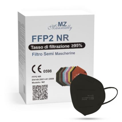 Masque FFP2 NR CE 0598 noir 1pc