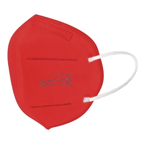 Masque FFP2 NR CE 2163 rouge 1pc