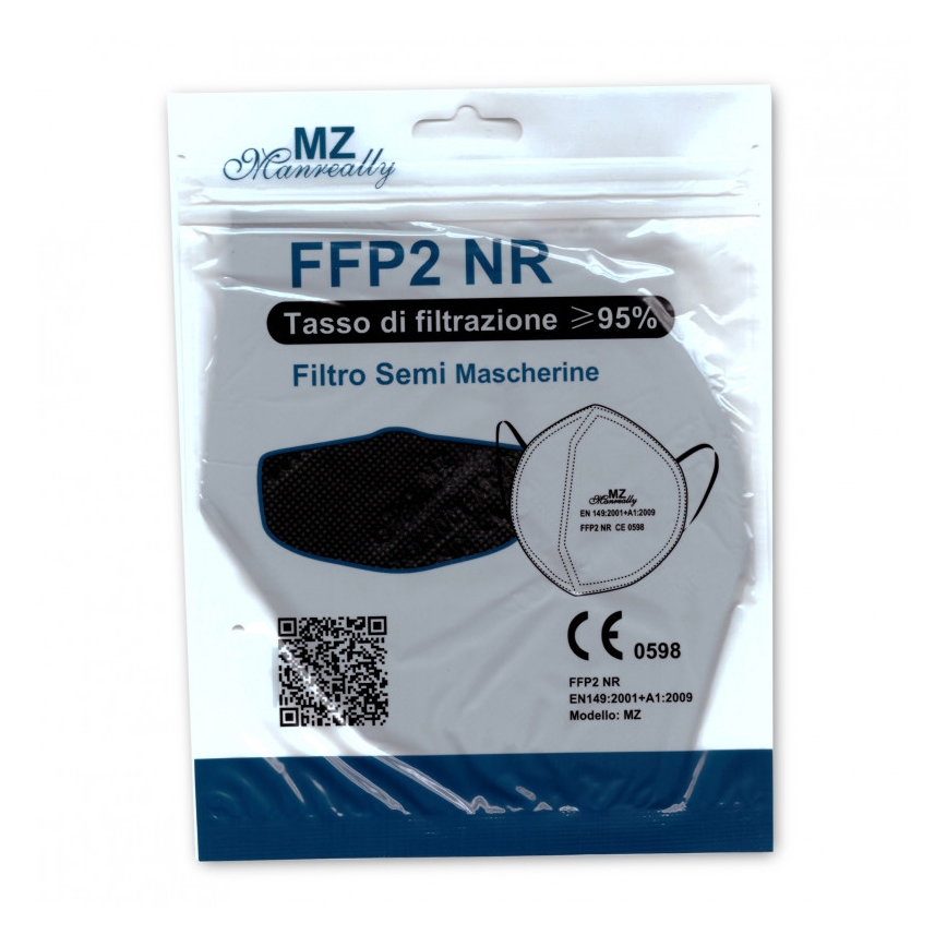 Masque FFP2 NR CE 2163 rouge 1pc