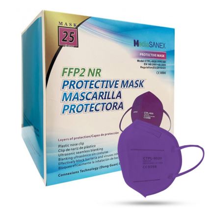 Masque Media Sanex FFP2 NR / KN95 violet 1pc