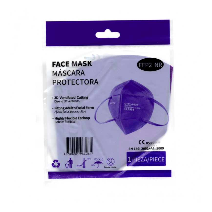 Masque Media Sanex FFP2 NR / KN95 violet 1pc