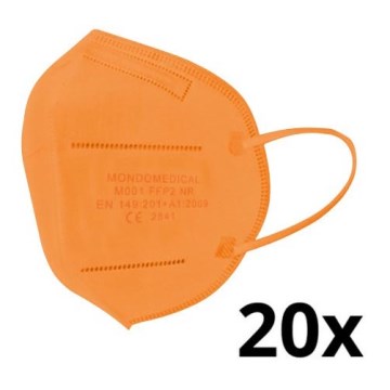 Masque Mondo Medical FFP2 NR orange 20pcs
