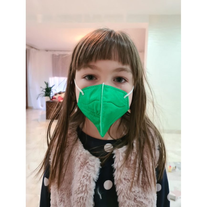 Masque taille enfant FFP2 NR Kids vert 100pcs