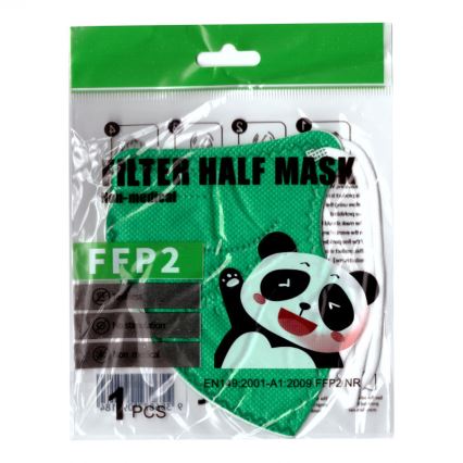 Masque taille enfant FFP2 NR Kids vert 100pcs