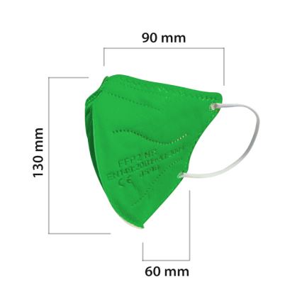 Masque taille enfant FFP2 NR Kids vert 100pcs