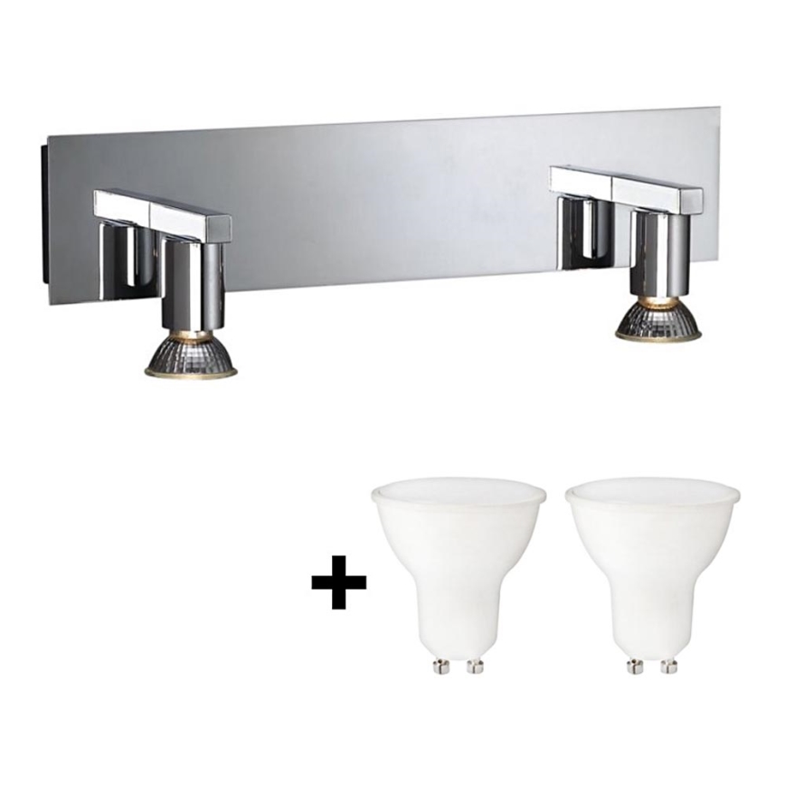 Massive 34026/11/10 - Applique murale LED HORIZON 2xGU10/6W + 2xGU10/50W