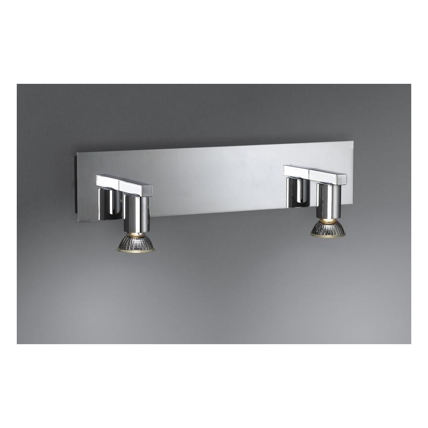 Massive 34026/11/10 - LED Badkamer wandlamp HORIZON 2xGU10/6W + 2xGU10/50W