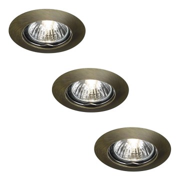 Massive 59393/06/10 - SET 3x Badkamer inbouwspot ALPHA 3xGU10/50W