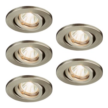 Massive 72810/65/17 - SET 5x Spot salle de bain MIRA 5xGU4/20W/230V/12V