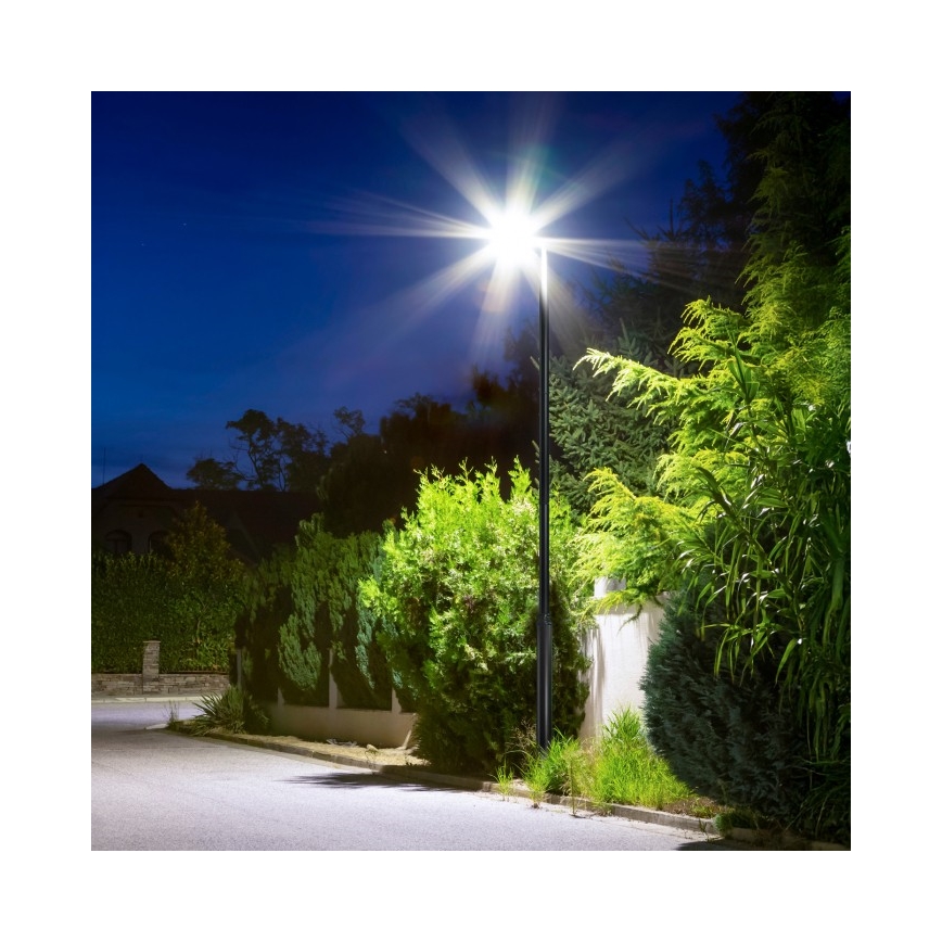 Mât métallique pour éclairage extérieur BASE, 3 m, noir