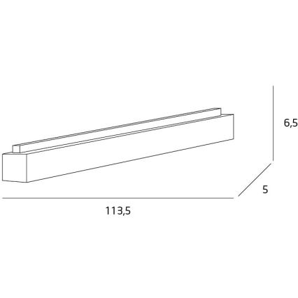 MAXLIGHT C0125 - Plafonnier LINEAR LED/36W/230V 113,5 cm blanc