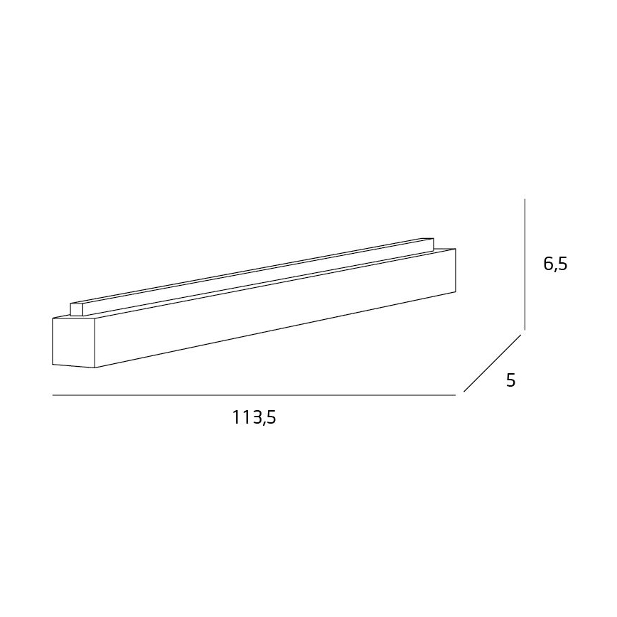 MAXLIGHT C0125 - Plafonnier LINEAR LED/36W/230V 113,5 cm blanc