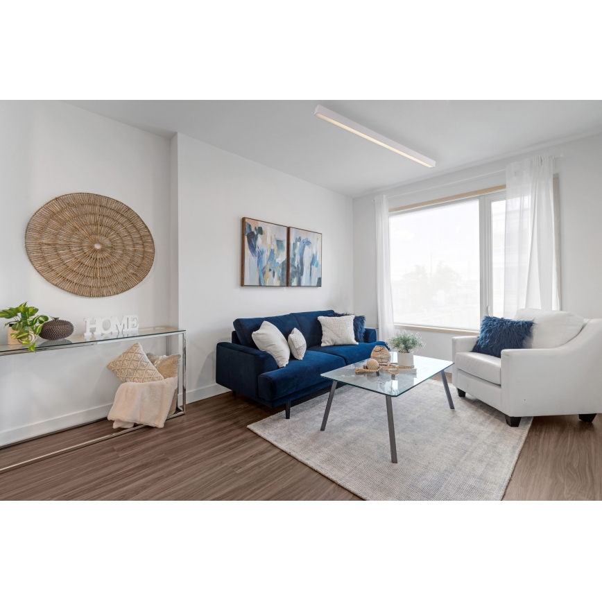 MAXLIGHT C0125D - Plafonnier à intensité variable LINEAR LED/36W/230V 113,5 cm blanc