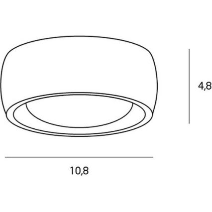 MAXLIGHT C0135 - Plafonnier salle de bain KODAK LED/8W/230V d. 10,8 cm IP44 blanc