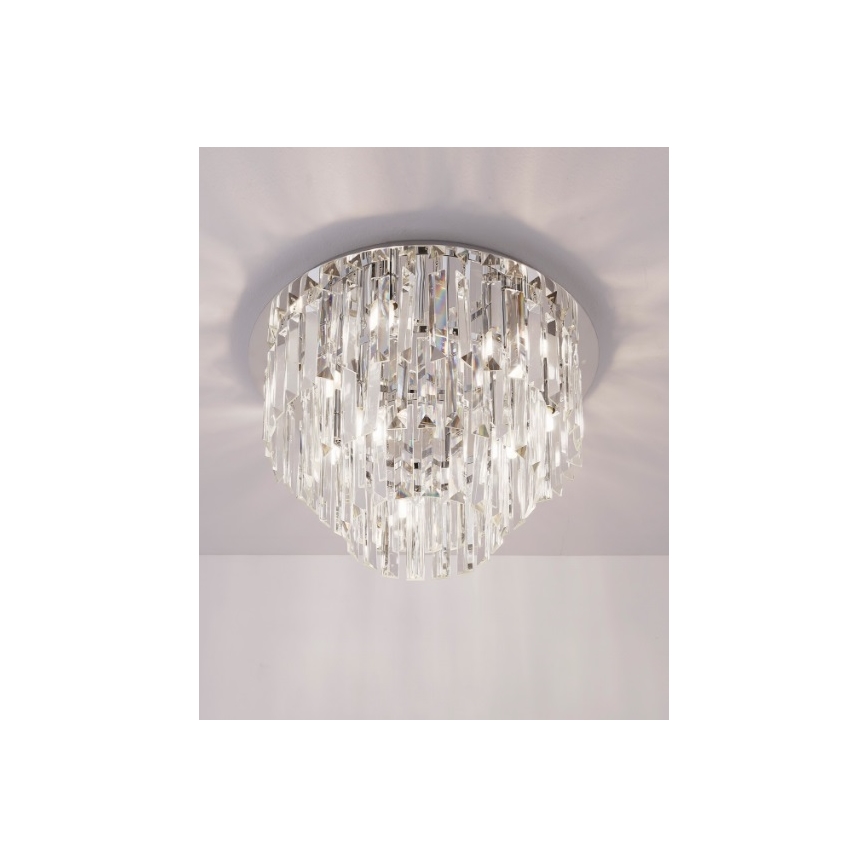 MAXLIGHT C0136 - Plafonnier MONACO 9xG9/40W/230V d. 42 cm chrome brillant