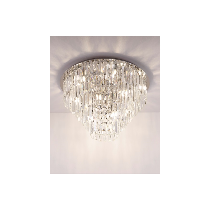 MAXLIGHT C0137 - Plafondlamp MONACO 15xG9/40W/230V diameter 60 cm glanzend chroom