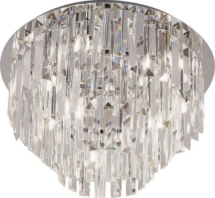 MAXLIGHT C0137 - Plafondlamp MONACO 15xG9/40W/230V diameter 60 cm glanzend chroom