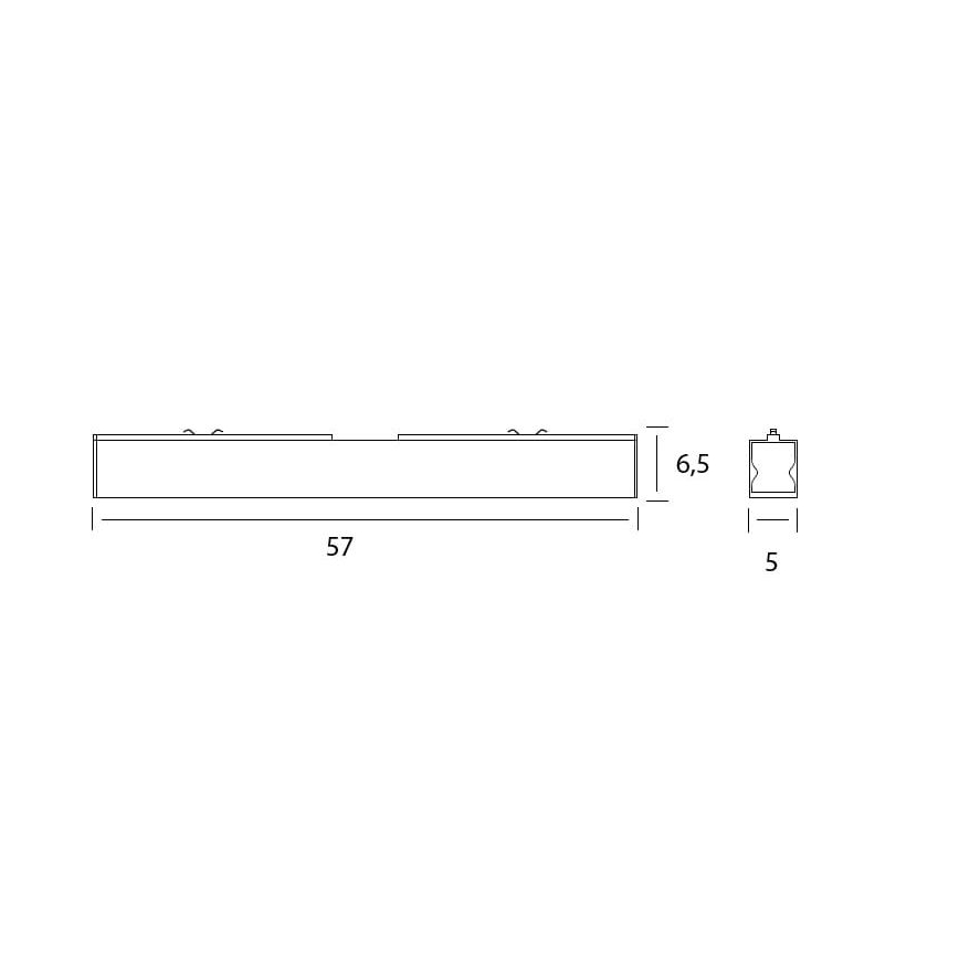 MAXLIGHT C0190D - Plafonnier à intensité variable LINEAR LED/18W/230V 57 cm noir