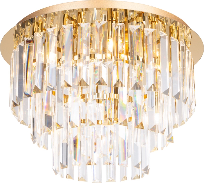 MAXLIGHT C0205 - Plafonnier MONACO 9xG9/40W/230V d. 42 cm doré